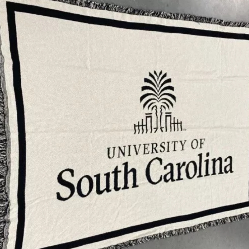 University Of South Carolina Gamecocks Throw Blanket 50" By 70" - Picture 3 of 3